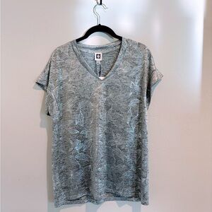 Anne Klein Silver Short Sleeve Top Medium